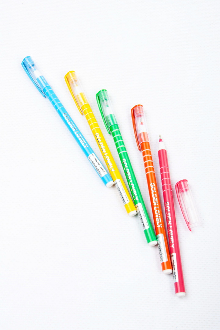 Ручка масляна, 0,5 мм "Lovely", Golden